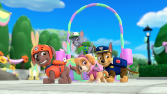 paw patrol egg hunt