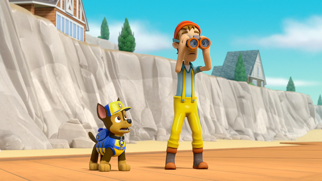 Image - PAW Patrol Sea Patrol Pups Save the Pier Scene 17 Chase Cap'n Turbot.png | PAW Patrol