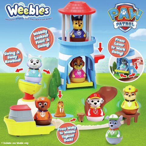 paw patrol weebles seal island value set