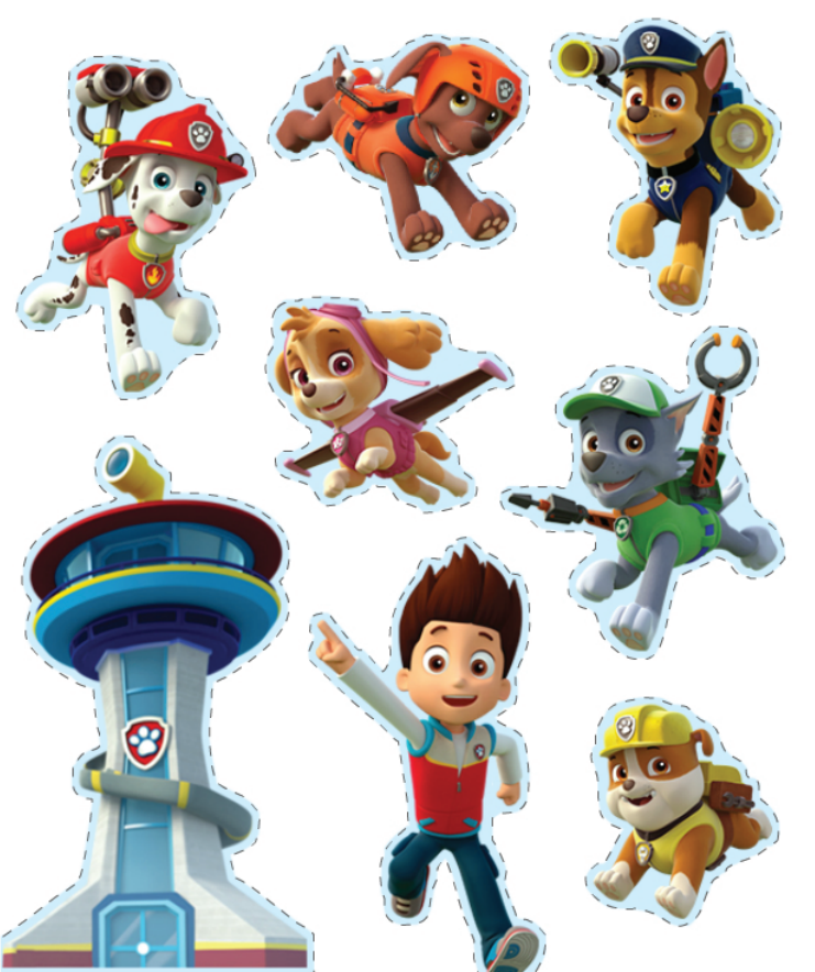 paw patrol sticker box