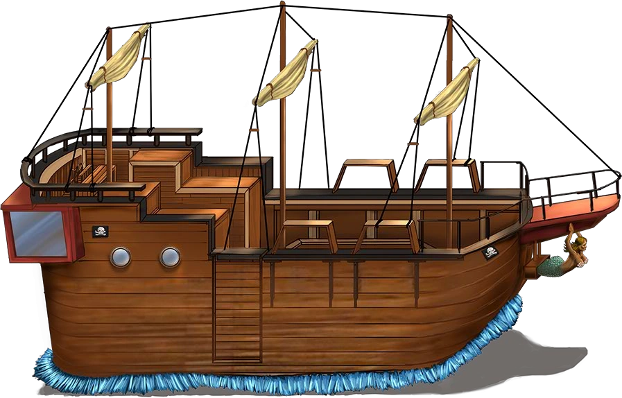 toy pirate ship that floats