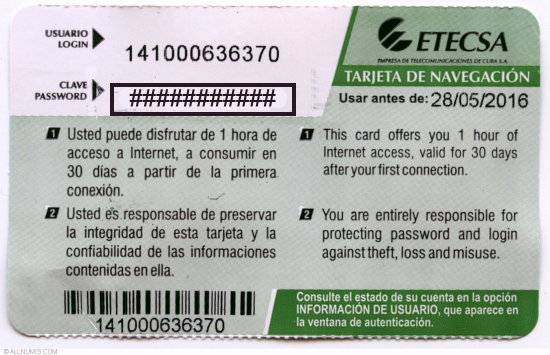 to connect to a cuban hotspot you need to go to one of their hotspot areas which you can easily find by users hanging around or checking the list and - Cuba Calling Card to connect to a cuban hotspot you need to go to one of their hotspot areas which you can easily find by users hanging around or checking the list and - Cuba Calling Card