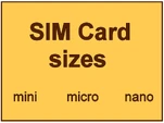 SIM Card sizes