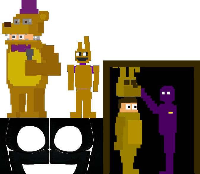 BLENDER] FNAF4 (minigame inspired) Springlocks! Models and render by me -  fivenightsatfreddys