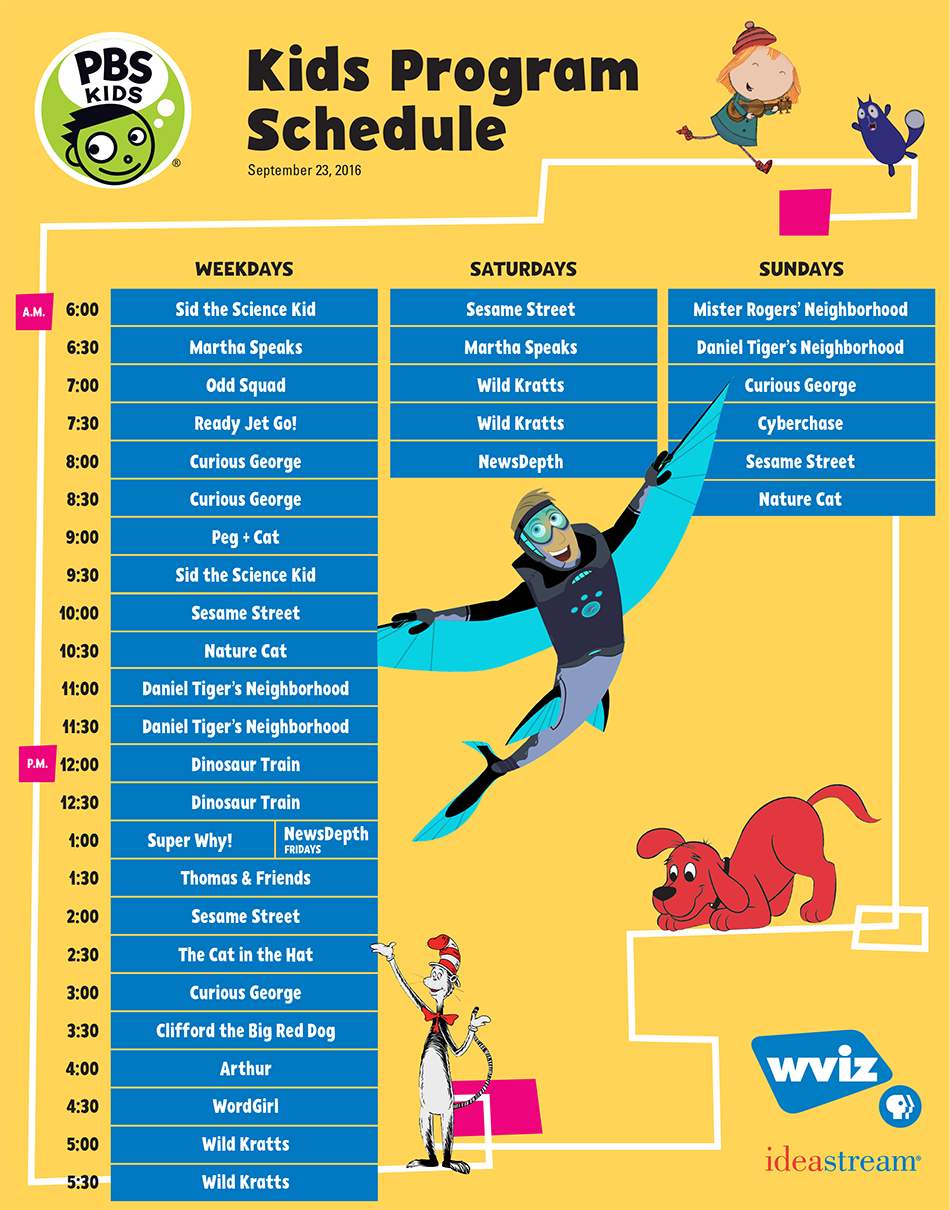 Pbskids Schedule Kids Matttroy