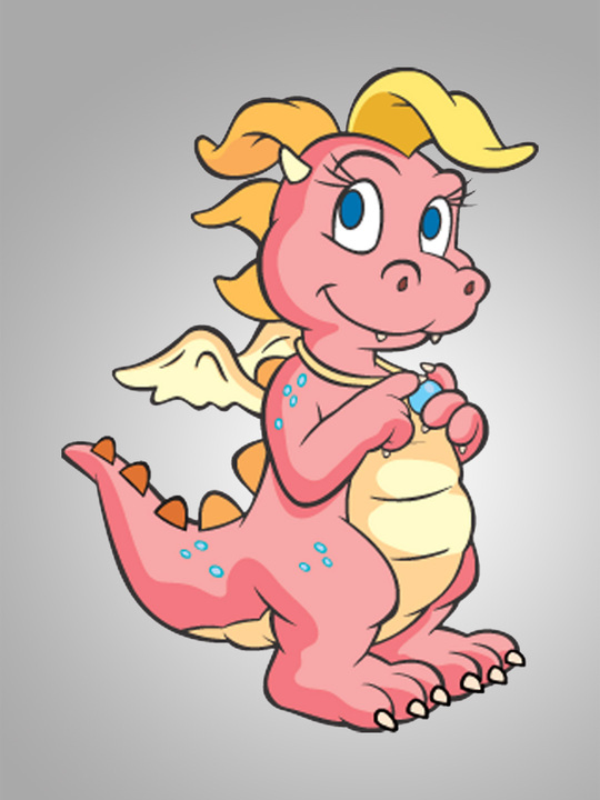 cassie coloring page online dragon tales