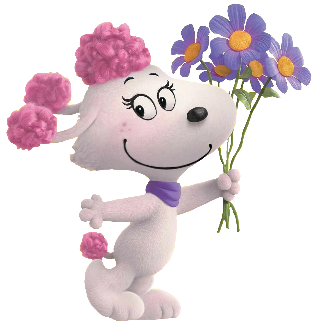 Image Fifi With Holding a Purple Flowers.png Peanuts Wiki FANDOM