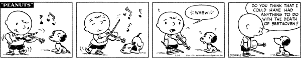 who had the tiny piano in charlie brown