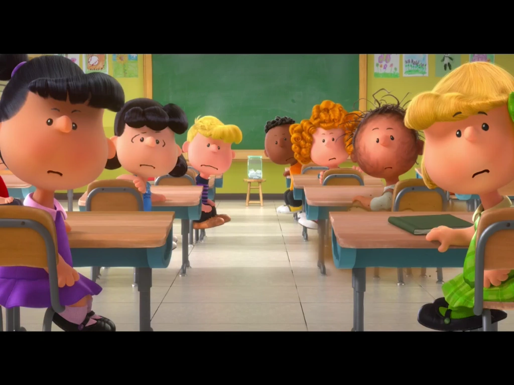 Image Violet, Lucy, Schroder, Franklin, Fredia, PigPen and Patty in class.png Peanuts Wiki