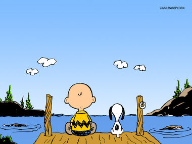 CharlieBrownSnoopyOnDock