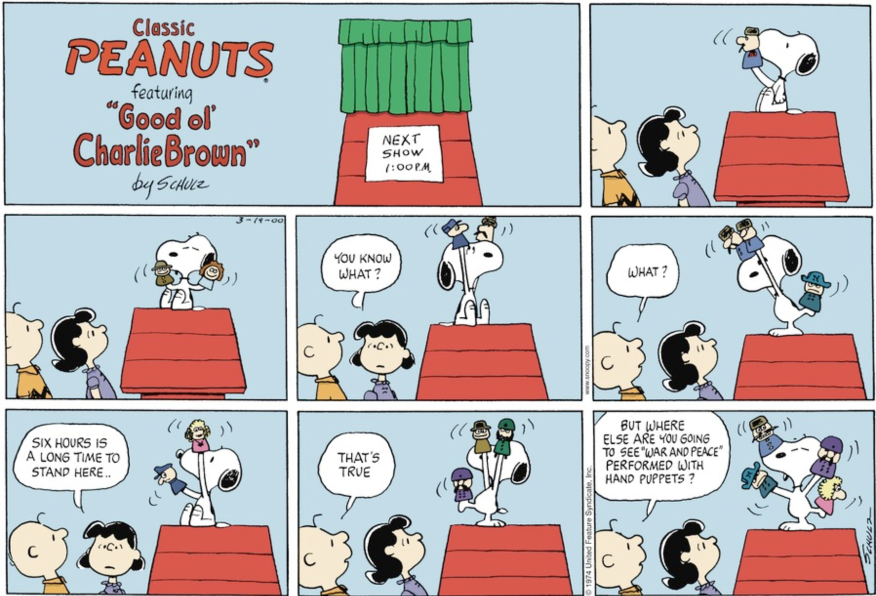 March 1974 comic strips Peanuts Wiki FANDOM powered by Wikia
