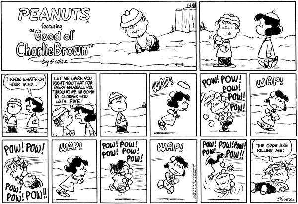 january 1968 comic strips peanuts wiki fandom powered by wikia january 7 1968 19680107