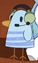 Blue Striped Bird