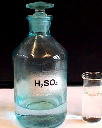 Resultado de imagen de acido sulfurico