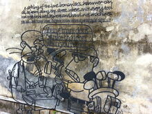 Ironsmith wrought iron sculpture, Toh Aka Lane, George Town, Penang