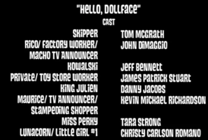 Image - Hello Dollface Cast.jpg | Madagascar Wiki | FANDOM powered by Wikia