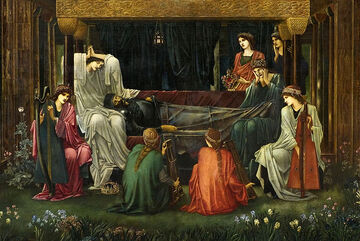 Edward Burne-Jones.The last sleep of Arthur