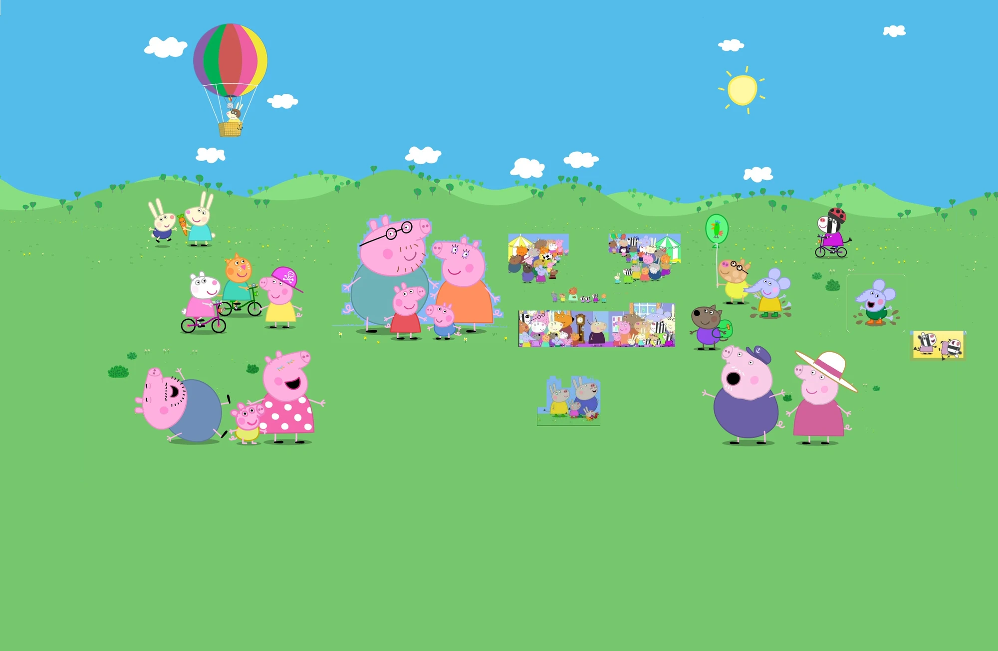 Image All peppa pig characters.jpg Peppa Pig Fanon Wiki FANDOM