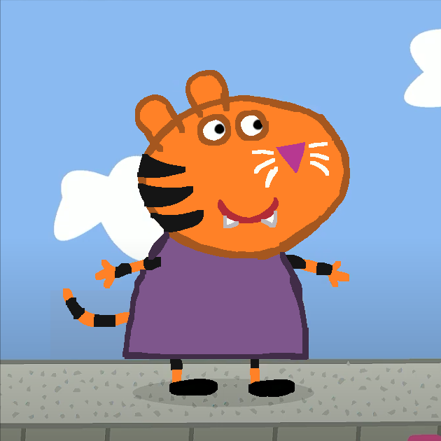 Tallulah Tiger Peppa Pig Fanon Wiki Fandom - tiger roblox piggy piggy alpha