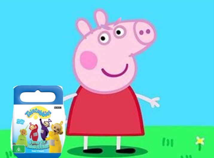 Image - Peppa steals George's Teletubbies DVD! George ...