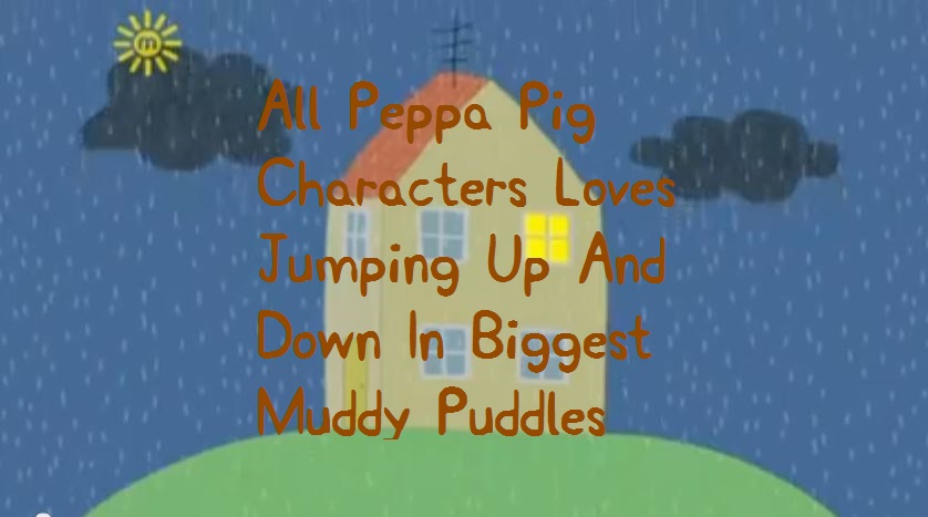 image all peppa pig characters loves jumping up and down in