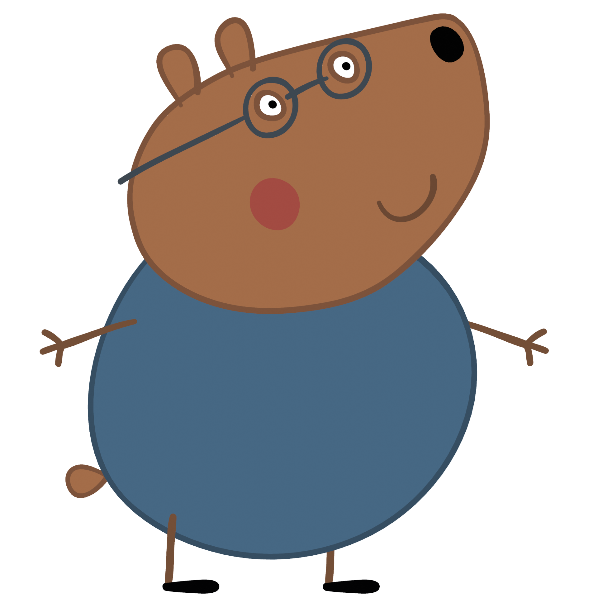 dr brown bear peppa pig toy