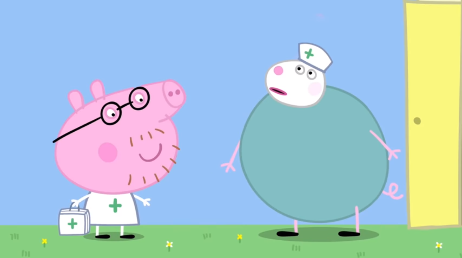 Image - Nurse Daddy Sheep and Suzy Pig.png | Peppa Pig Fanon Wiki