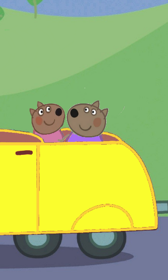 peppa pig grandad dog pick up truck