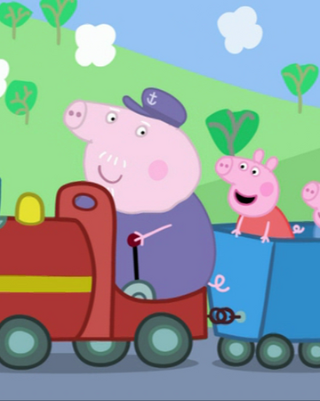 peppa pig grandpa's train