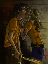 Percabeth premier baiser