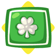 Green shamrock cushion