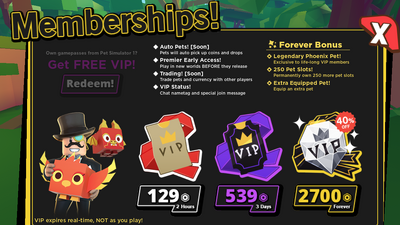 Vip Pet Simulator 2 Wiki Fandom - roblox pet simulator vip pass get 1 robux