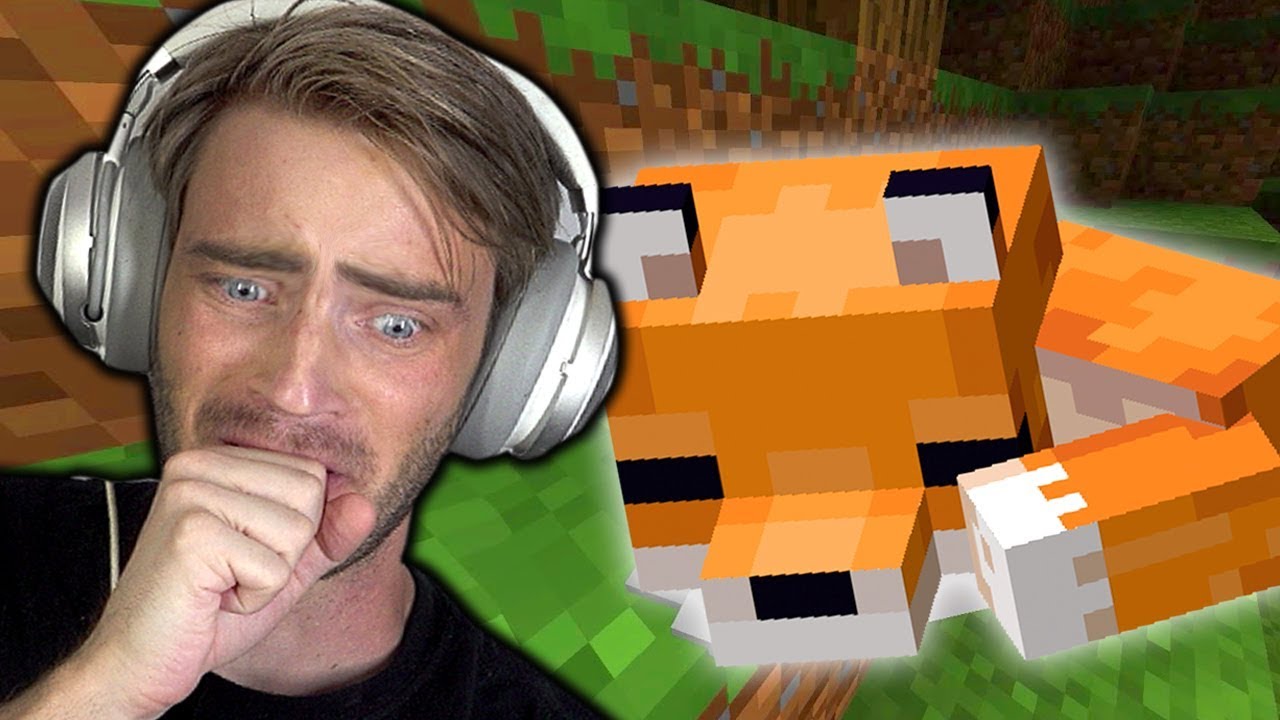 I tame a Fox in Minecraft very cute PewDiePie 