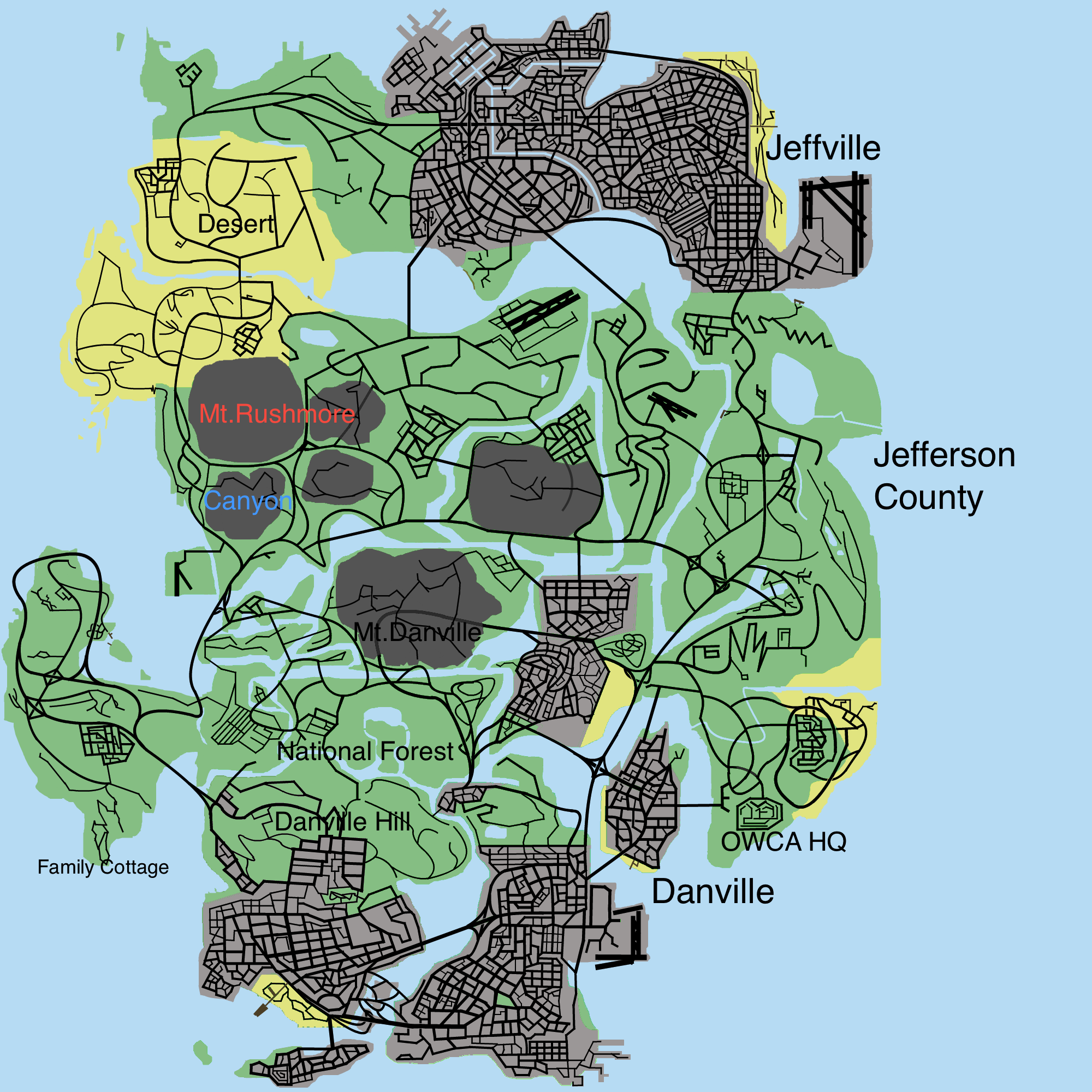 Image - New Jefferson County Map.png | Phineas and Ferb Fanon | FANDOM ...