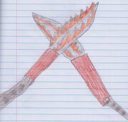 Fire swords clash