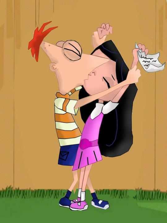 Image Phineas Kissing Isabella Phineas And Ferb Fanon Fandom Powered By Wikia