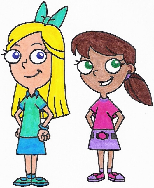 Image The Two New Fireside Girls in Casual Wear.jpg Phineas and