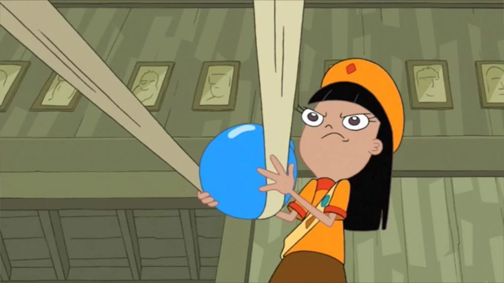 Image Ginger armed with water balloon.jpg Phineas and Ferb Wiki