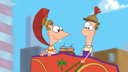 Chariot with cup holders