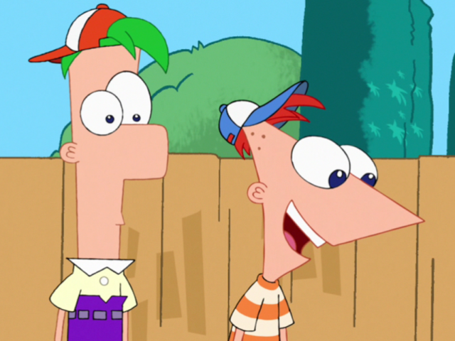 Bild - Phineas and Ferb wearing baseball caps - cropped ...