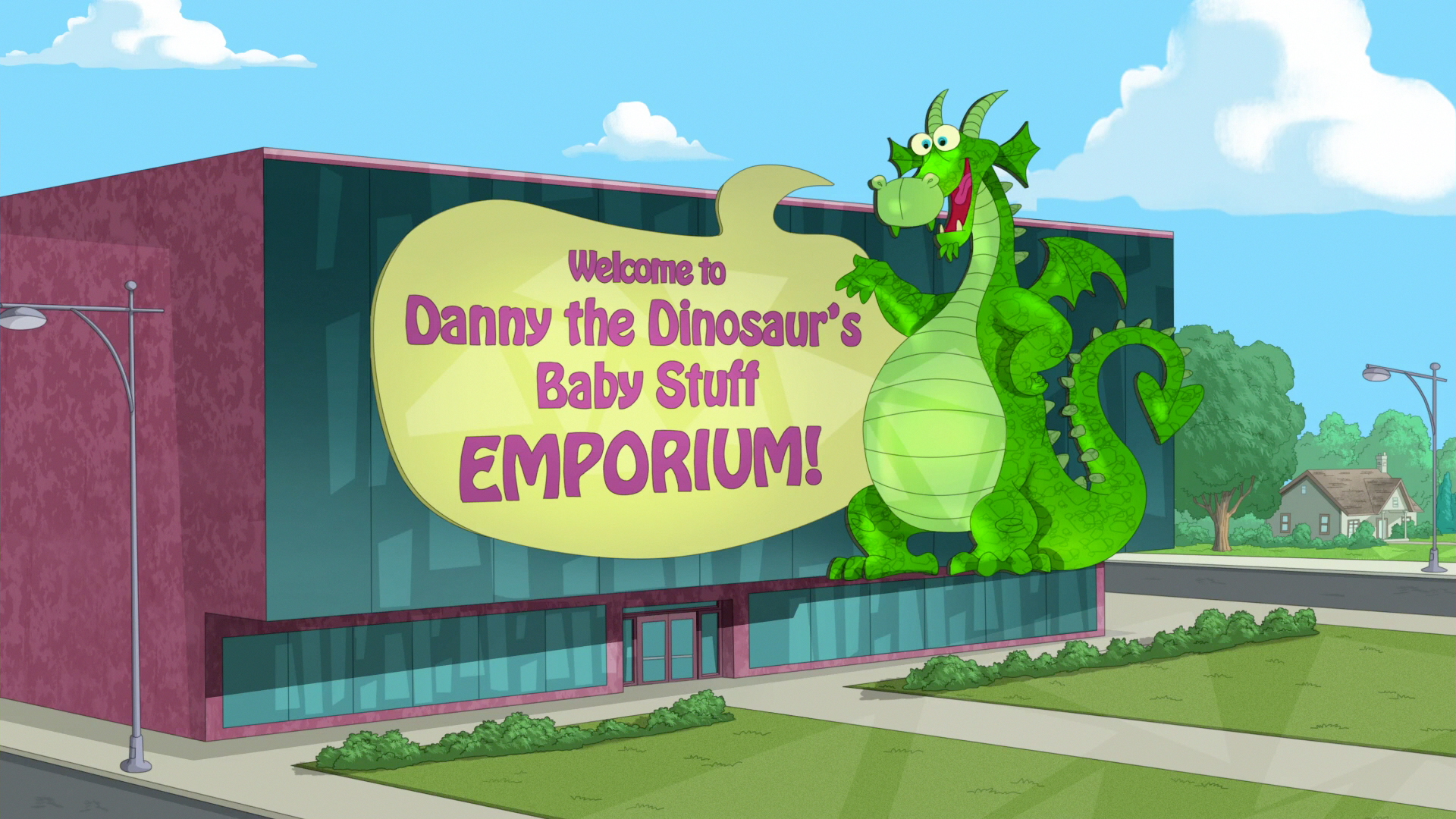Danny the Dinosaur's Baby Stuff Emporium! | Phineas and Ferb Wiki | FANDOM powered by Wikia