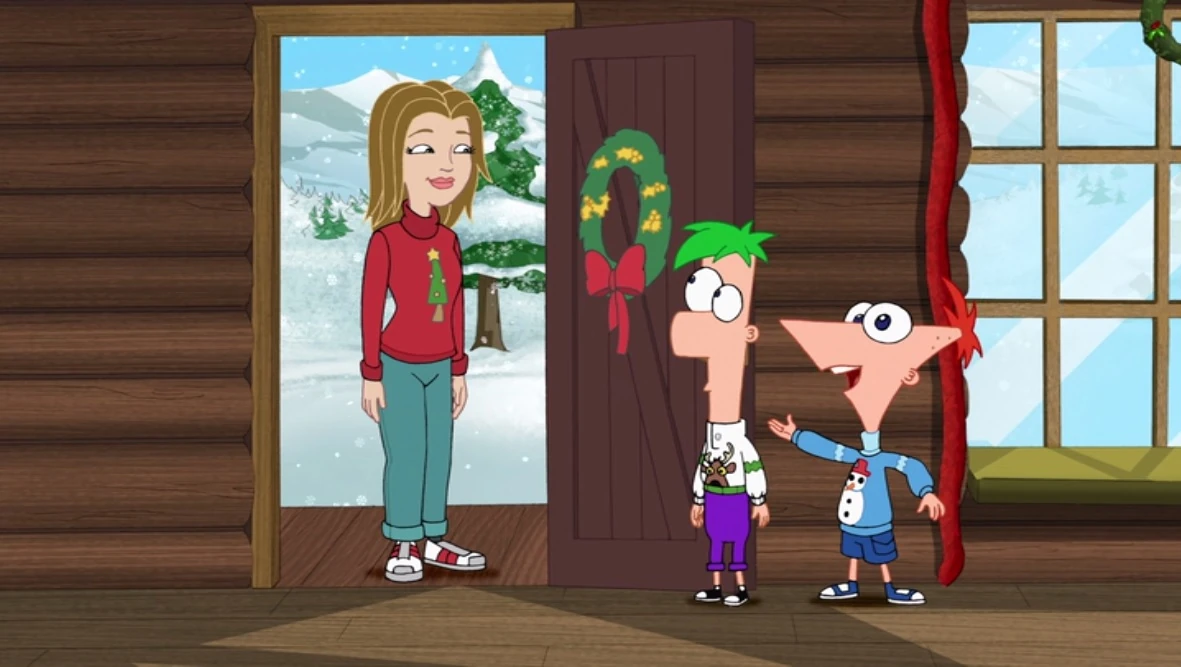 Image Kelly Clarkson in PnF Family Christmas.jpg Phineas and Ferb