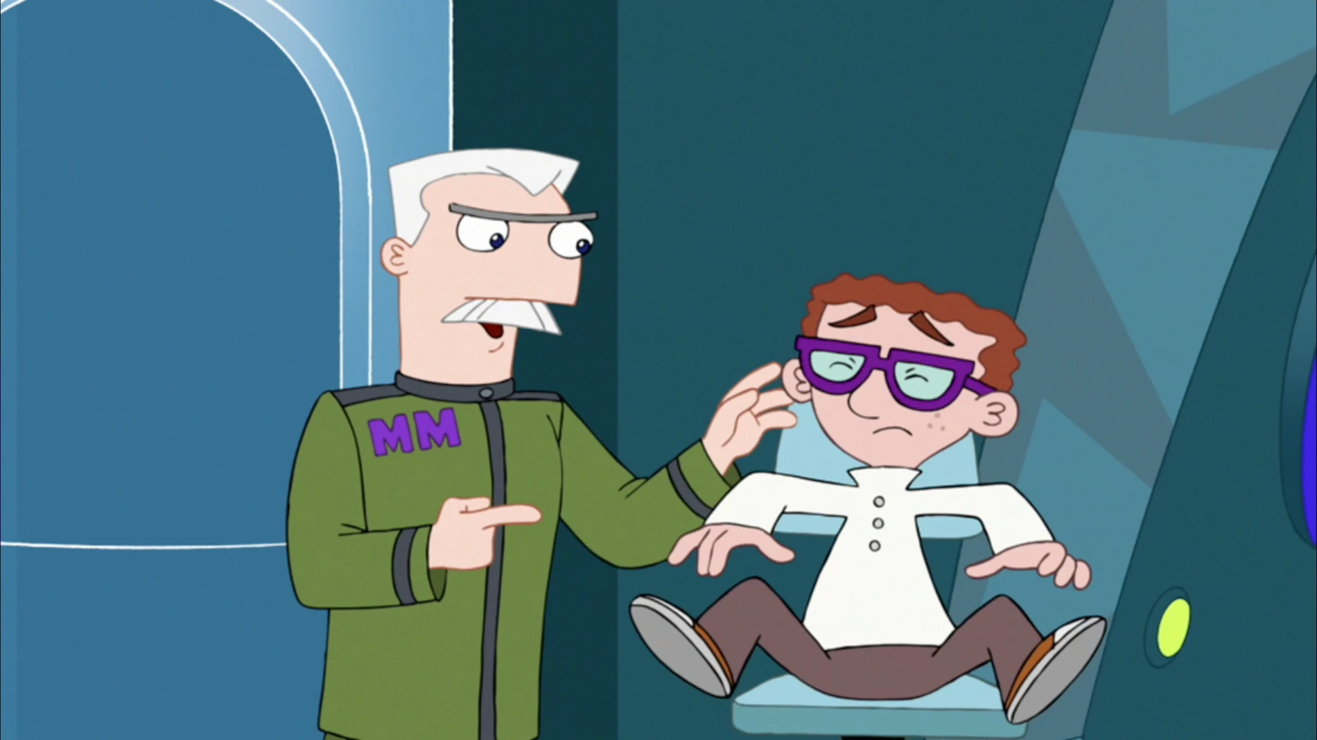 Image Carl is surprised by the chair.jpg Phineas and Ferb Wiki FANDOM powered by Wikia