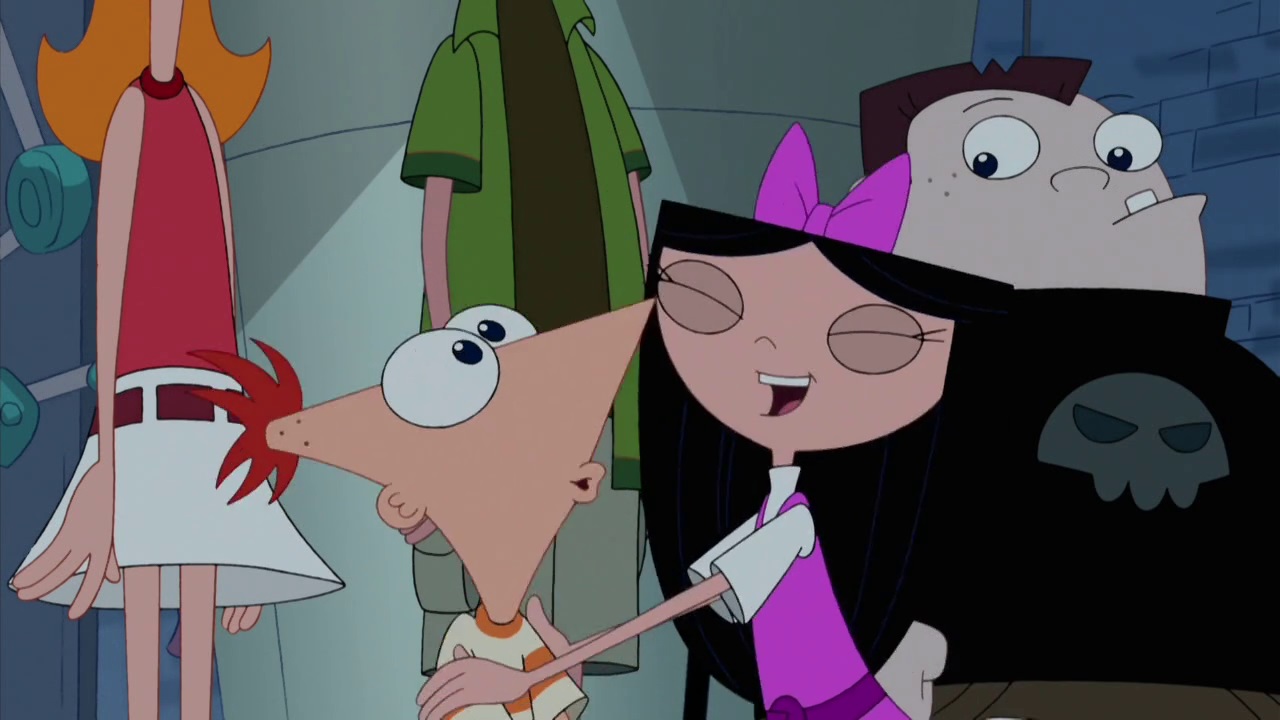 Image Isabella And Phineas After Their First Kiss Phineas And Ferb Wiki Fandom Powered