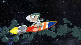 Phineas surfin' asteroids