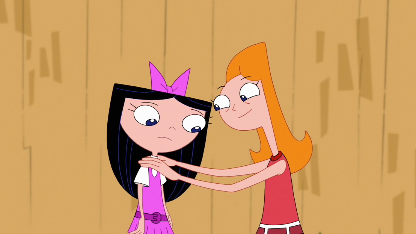 Image Candace Cheers Isabella Up Png Phineas And Ferb