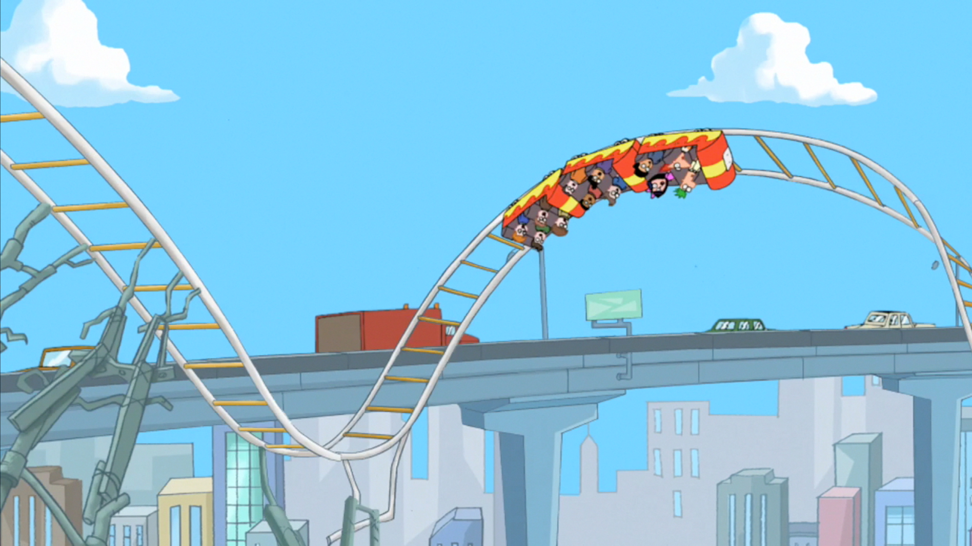 phineas and ferb rollercoaster toy