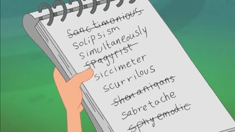 List Of S Words Seldom Used By Kids Phineas And Ferb Wiki Fandom