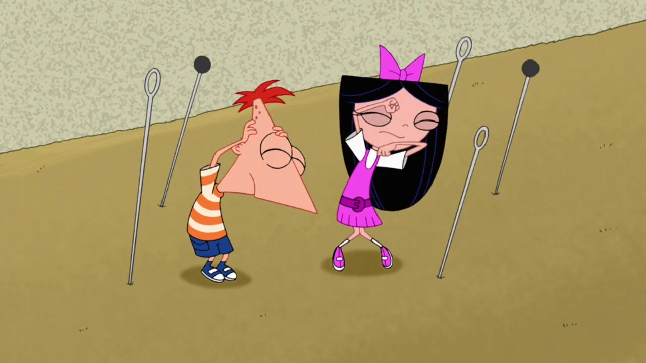 Image Phineas and Isabella dodging the needles.jpg Phineas and Ferb Wiki FANDOM powered by