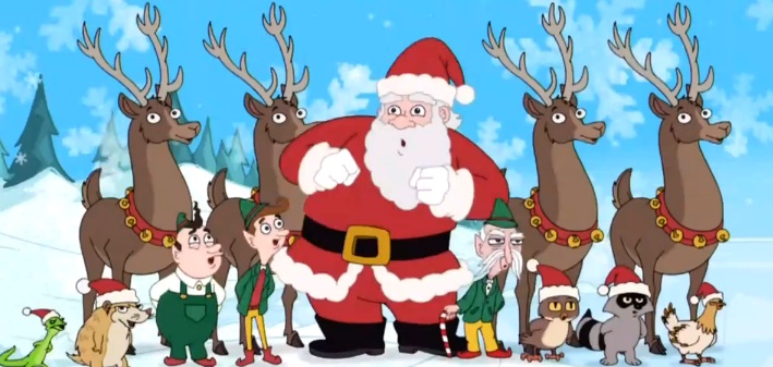 Image - Santa and animal carpe diem.jpg | Phineas and Ferb Wiki ...